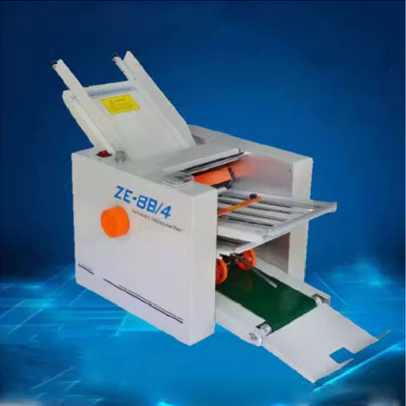 220V ZE-8B/4 Automatic Paper Folding Machine Max For A3 Paper+high Speed+ 4 Folding Trays Paper Folding Machine