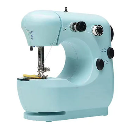 Mini Electric Sewing Machine Double Speed Adjustment With Light Household Portable Stitch Sew Needlework Handheld Sewing Machine
