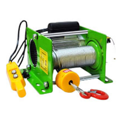 220V Electric Winch 200-400KG Electric Hoist 30M Steel Wire Rope Windlass Winding Engine Elevator Household Building Crane