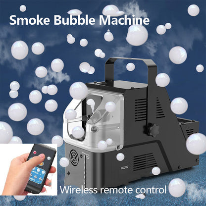 New Smoke Bubble Machine Stage Wedding Event Opening Birthday Party Fully Automatic Children's Toy with Three Functions