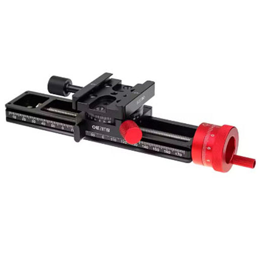 Precision Stacked Photography Slide Micrometer Head Micro Trimming Guide180MM Macro Focusing Rail Slider