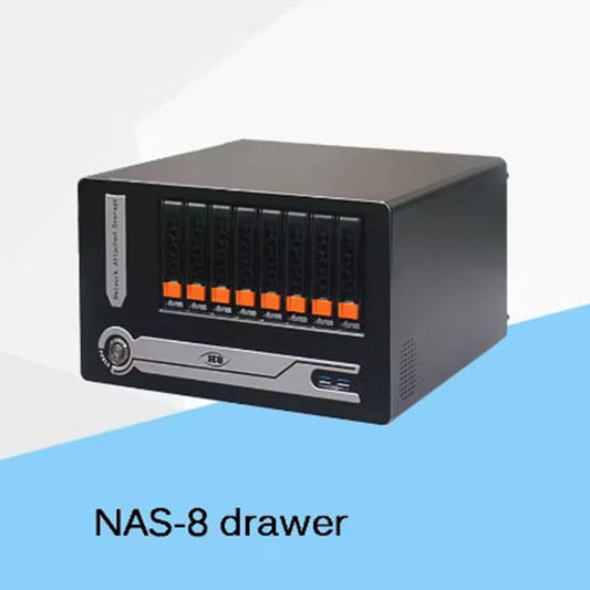 Home Storage Hot Plug Chassis 6bays Nas Server Case Nas-8 Sata Backplane Support Mini-itx Motherboard Black