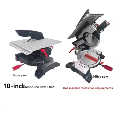 8/10 inch multifunctional diagonal electric table saw aluminum machine 220V/1600W 45 degree cutting saw circular saw