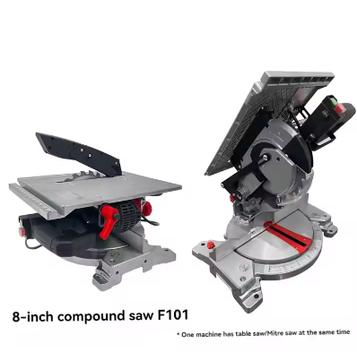 8/10 inch multifunctional diagonal electric table saw aluminum machine 220V/1600W 45 degree cutting saw circular saw