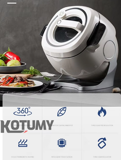 110V 220V automatic intelligent cooking machine, professional commercial food stir fry machine, electric robot cooking