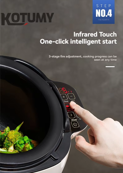 110V 220V automatic intelligent cooking machine, professional commercial food stir fry machine, electric robot cooking