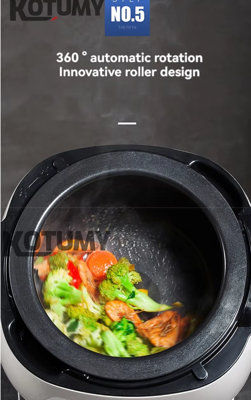 110V 220V automatic intelligent cooking machine, professional commercial food stir fry machine, electric robot cooking