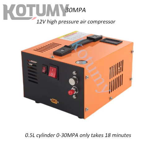 Portable 300W PCP compressor high-pressure 300 bar submersible pump with AC/gas power supply for other applications in gas rifle vehicles