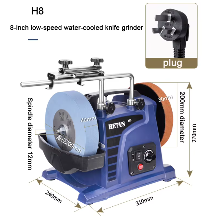 Household woodworking tools carving with inch low-speed water-cooled sharpening machine