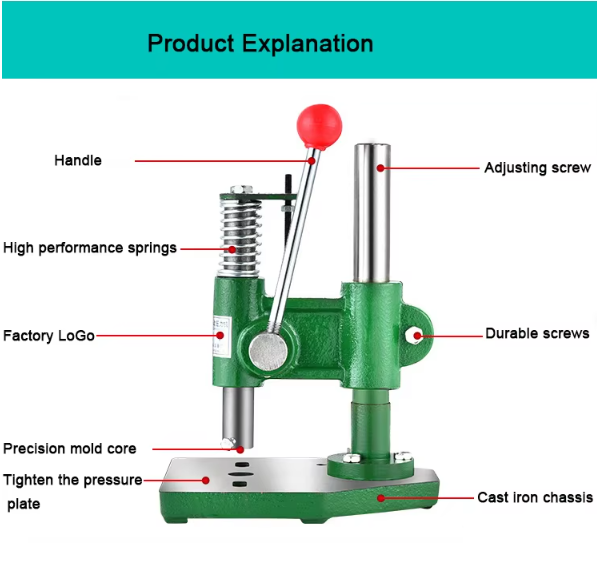 JM-16 round head/square head hand press professional manual press industrial desktop mini punch press