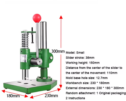 JM-16 round head/square head hand press professional manual press industrial desktop mini punch press