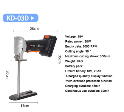 15cm/20cm/30cm sponge cutting machine latex pad foam sponge cutting saw KD-03 electric hand-held sponge saw