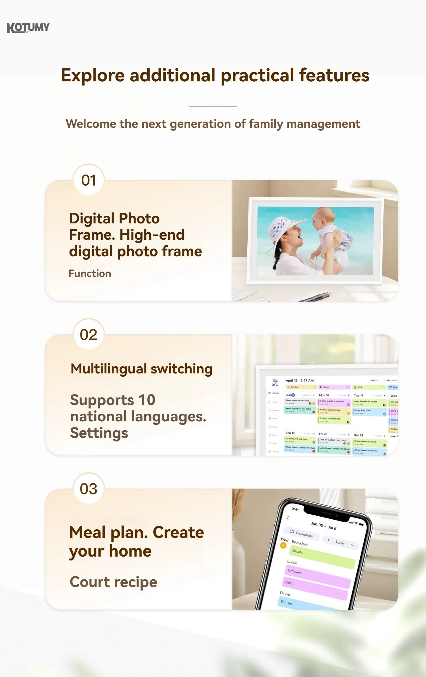 Smart Home Calendar - Children's Multi-functional Task Check-in Machine for Self-discipline Habit Formation