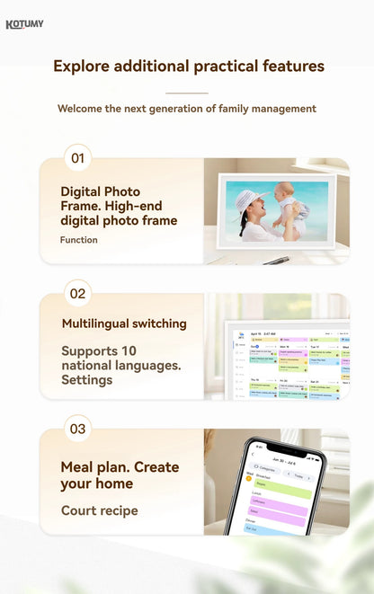 Smart Home Calendar - Children's Multi-functional Task Check-in Machine for Self-discipline Habit Formation