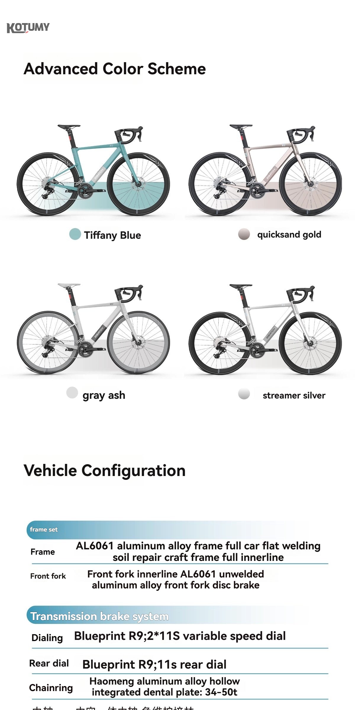 Bofeng Road Bike Speedometer Adult and Child Sizes Road Bicycle Hydraulic Disc Brakes