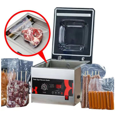 DZ-260C household chamber vacuum sealer machine food meat fruit and vegetable vacuum packing machines