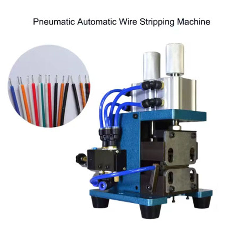 Small Automatic Pneumatic Wire Stripping Machine Small Cable Stripping Machine Semi-automatic Wire Cutting Stripper