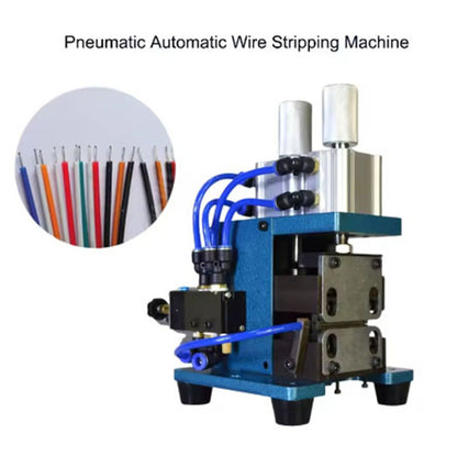 Small Automatic Pneumatic Wire Stripping Machine Small Cable Stripping Machine Semi-automatic Wire Cutting Stripper