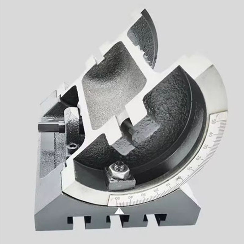 7 Inches Milling Machine Drilling Machine Adjustable Angle Tilting Angle Rotary Table Tilting Workbench
