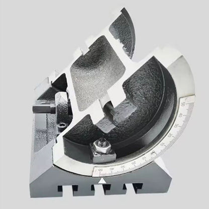 7 Inches Milling Machine Drilling Machine Adjustable Angle Tilting Angle Rotary Table Tilting Workbench