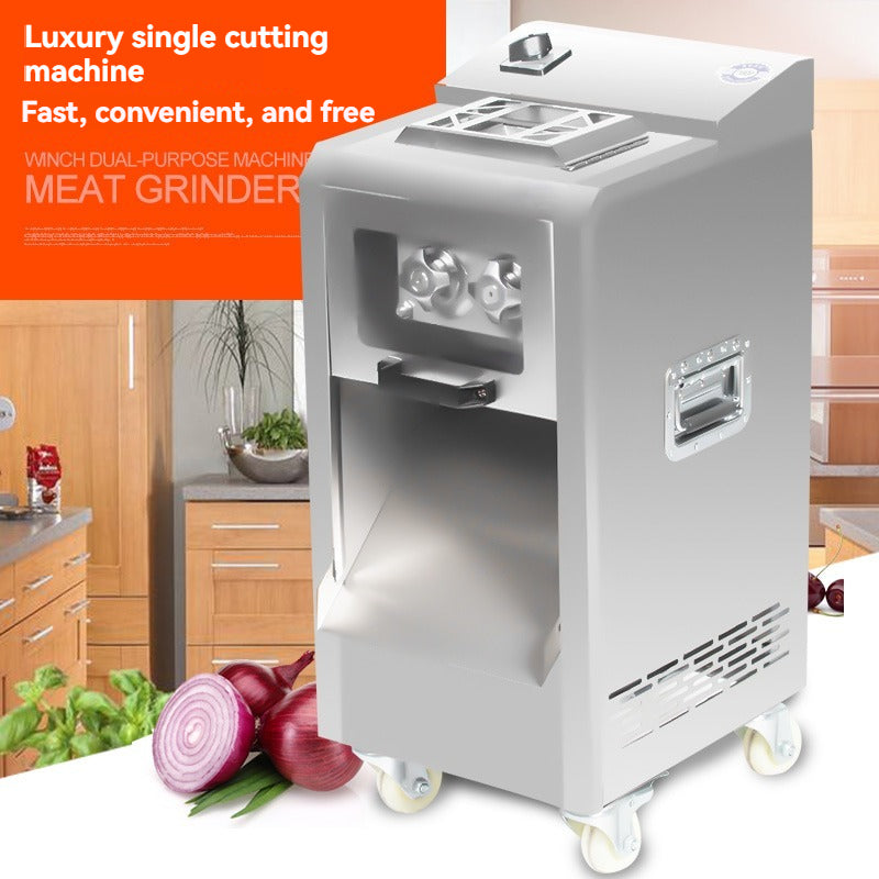 Commercial Meat Grinder Stainless Steel Slicer Shredder Meat Cutter Copper Core Food Machinery Detachable