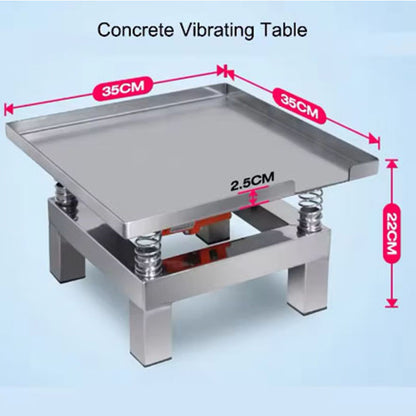 Concrete Vibrating Table Vibration Test Bench Test Block Vibration Platform Stainless Steel Mini Vibration Table