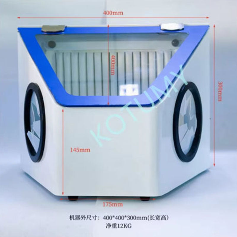 Sandblasting ProtectorDust Engraving operation box Dental Dust Box Large Space Sandblasting Machine