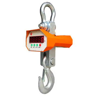 5000KG Portable Electronic Digital Crane Scale Weight Stainless Steel Heavy Duty Hanging Hook Scales LED display