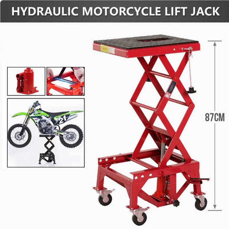 Portable Lift Stand Table hydraulic lifting frame jack for motorcycle high-level hoist lifting platform