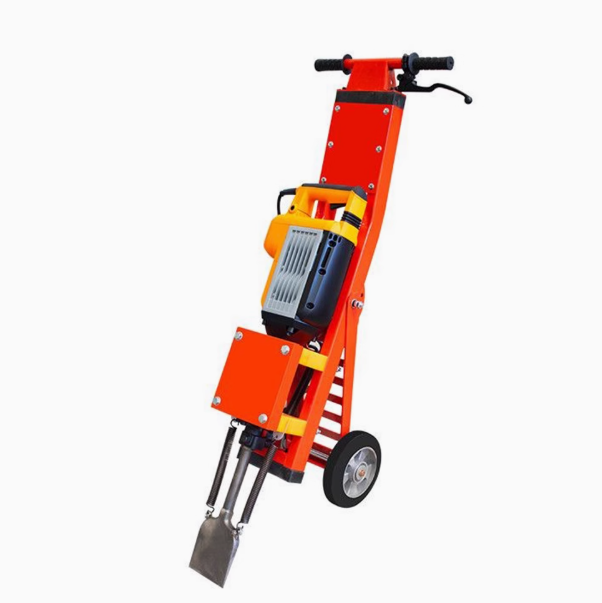 Hand Push Electric Pick Truck Tile Scraper Plastic Floor Crushing and Scraping Shovel High-power Renovating and Cleaning of Floor Adhesive