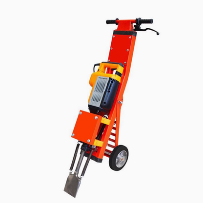 Hand Push Electric Pick Truck Tile Scraper Plastic Floor Crushing and Scraping Shovel High-power Renovating and Cleaning of Floor Adhesive