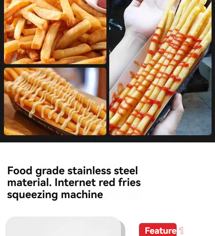 Commercial Extra Long French Fries Press Manual French Fries Making Machine