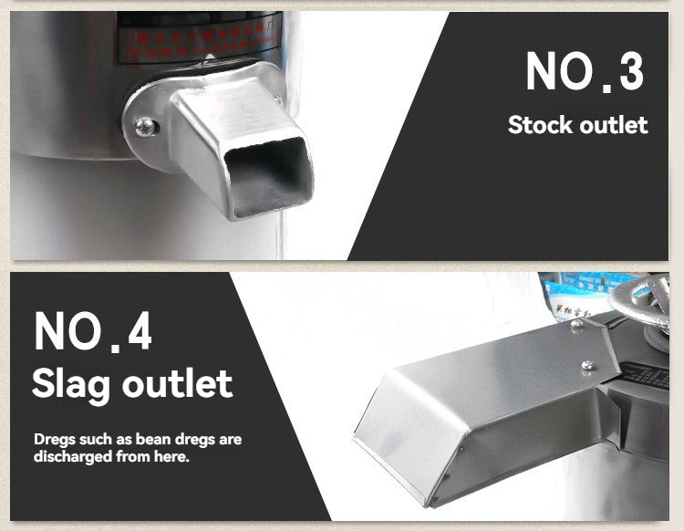 Commercial pulping machine 100 stainless steel funnel pulp separation pulping machine