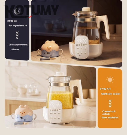 2025 new all-glass health pot constant temperature stew home multi-function office small