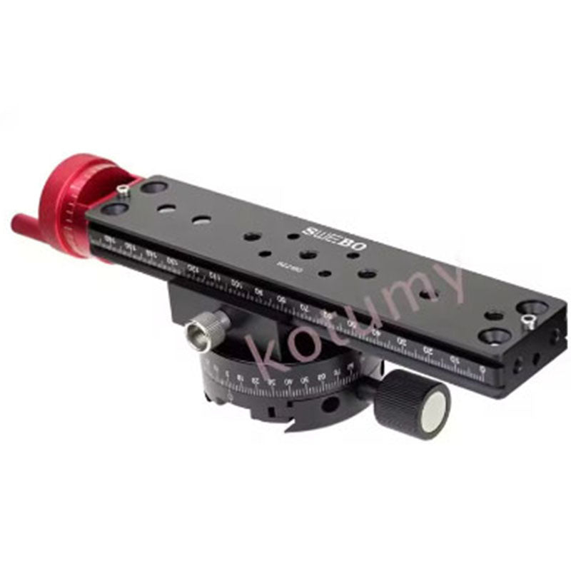 Precision Stacked Photography Slide Micrometer Head Micro Trimming Guide180MM Macro Focusing Rail Slider