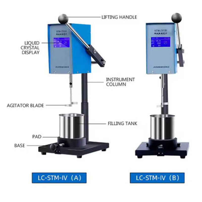 LCD Screen Lab Viscosimeter Testing Equipment Digital Sensor Rotary Viscometer Oil Glue Viscosity Meter Measuring Devices