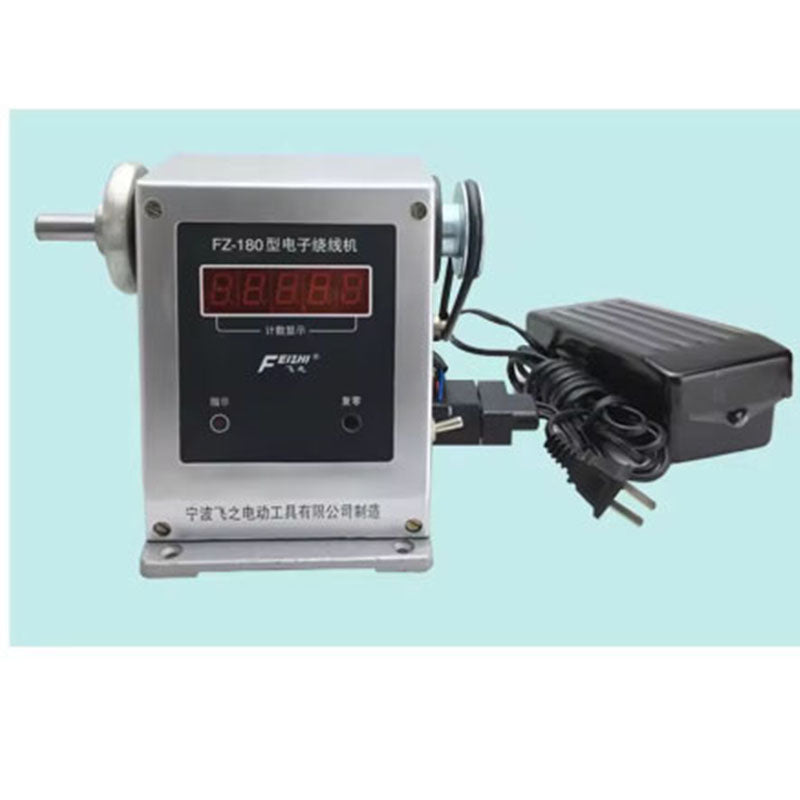 FZ-180 Electronic Winding Machine Coil Winding Device Industrial High-speed Winder Adjustable Semi Automatic Winding Tool