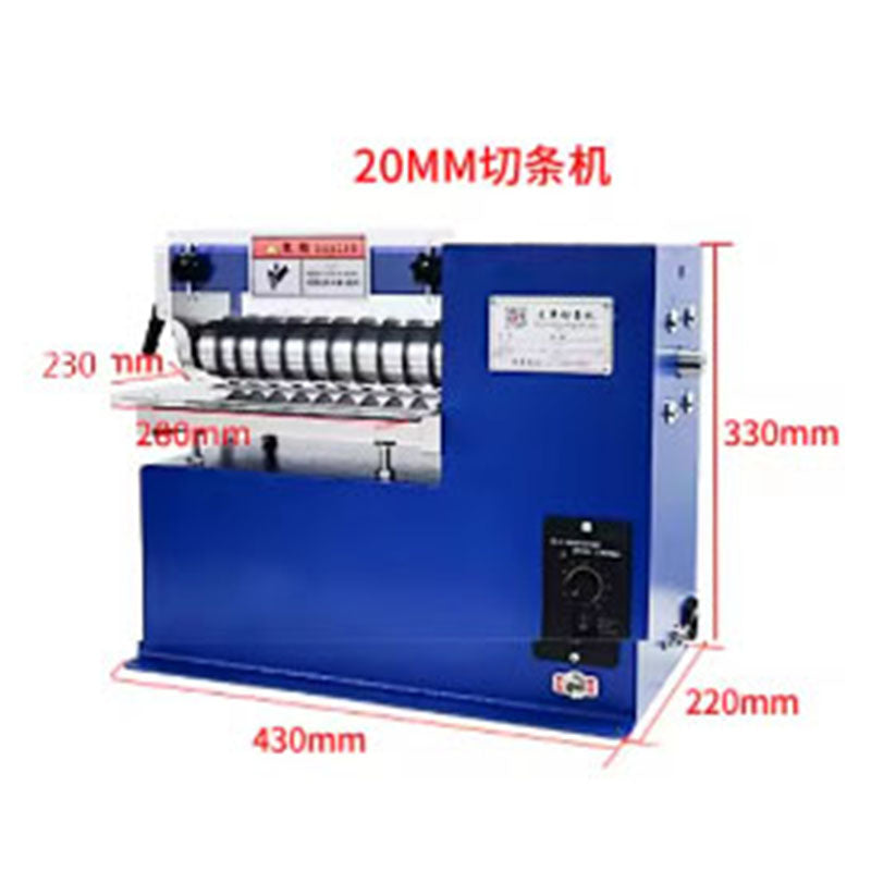 Small Leather Slitting Machine Slitting Machine Rhinestone Plastic Board Silicone Paper Slitting Machine Speed Regulati