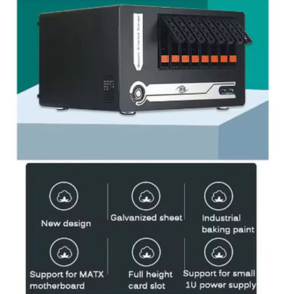 Home Storage Hot Plug Chassis 6bays Nas Server Case Nas-8 Sata Backplane Support Mini-itx Motherboard Black