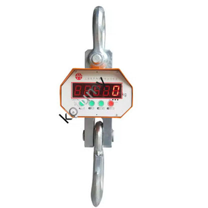 5000KG Portable Electronic Digital Crane Scale Weight Stainless Steel Heavy Duty Hanging Hook Scales LED display