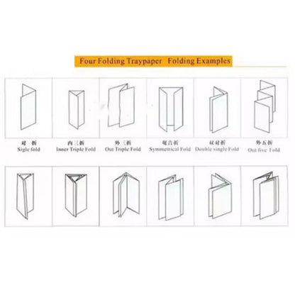 220V ZE-8B/4 Automatic Paper Folding Machine Max For A3 Paper+high Speed+ 4 Folding Trays Paper Folding Machine