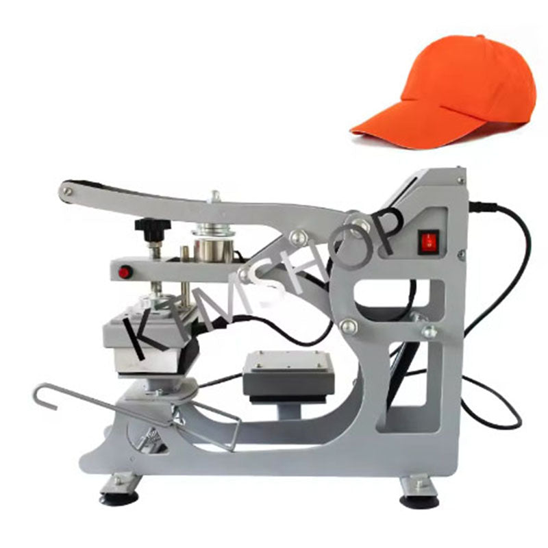 2 in 1 semi-automatic multifunctional Hat Cap Heat Press Printer Label Transfer heat transfer printing machine