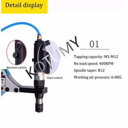 M3-M12 pneumatic tapping machine Tapping capacity Pneumatic Tapper Tool universal wire Air tapping tool machine Drilling Machine