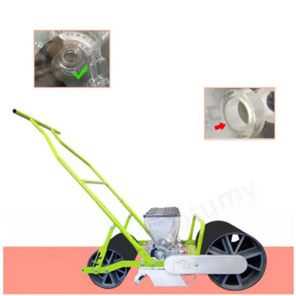Carrot seeding planting machine cabbages vegetable hand push seeder