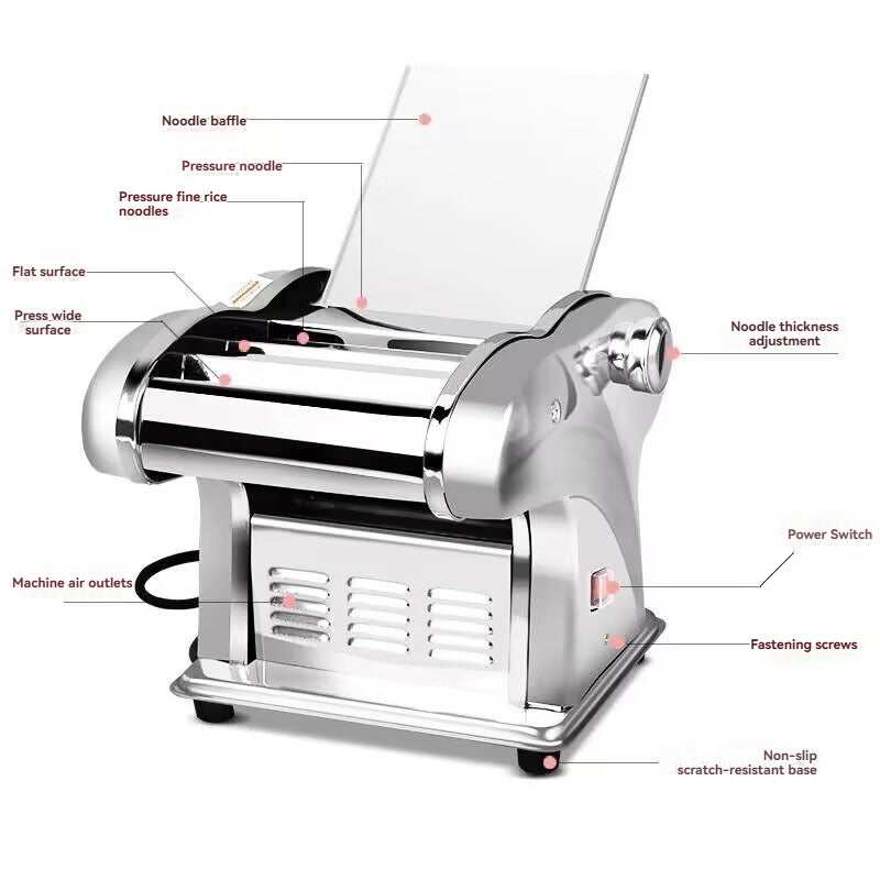 Electric noodle press machine, household fully automatic small multifunctional rolling machine, stainless steel noodle machine