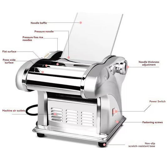 Electric noodle press machine, household fully automatic small multifunctional rolling machine, stainless steel noodle machine