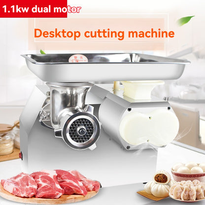 Commercial Electric Meat Grinder with High Power Stainless Steel Sausage Stuffer