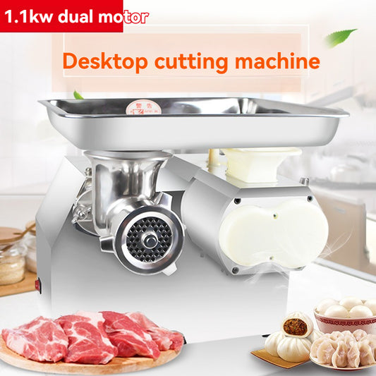 Commercial Electric Meat Grinder with High Power Stainless Steel Sausage Stuffer