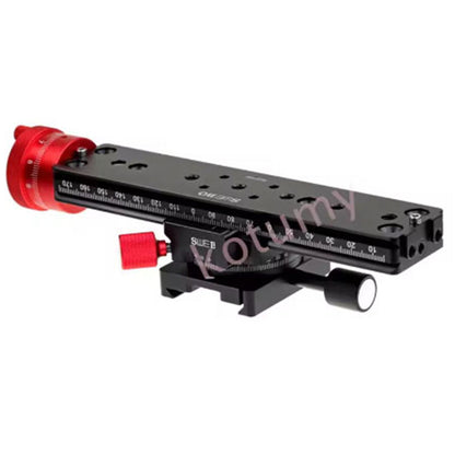 Precision Stacked Photography Slide Micrometer Head Micro Trimming Guide180MM Macro Focusing Rail Slider