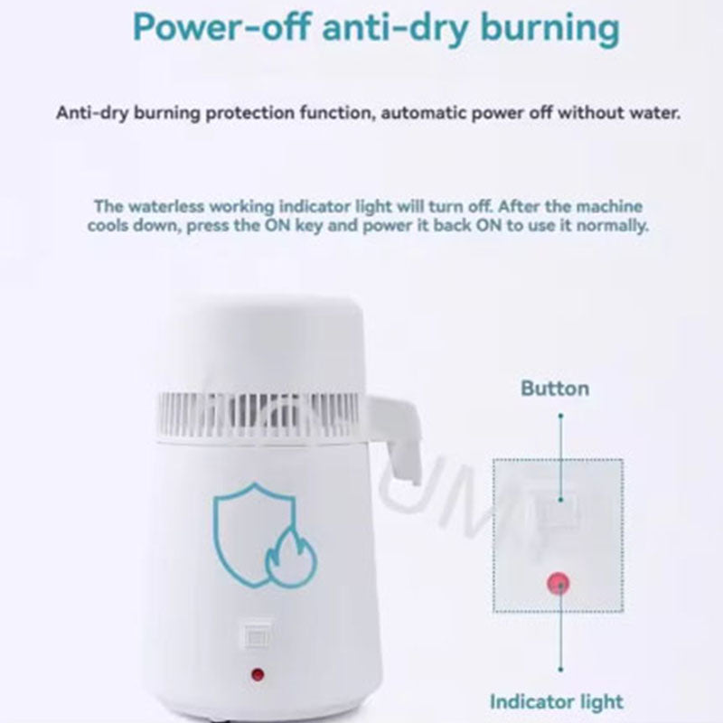 700W Household Pure Dew Distiller Distilled Water Machine 4L/6L Stainless Steel Distilled Water Maker For Home 220V